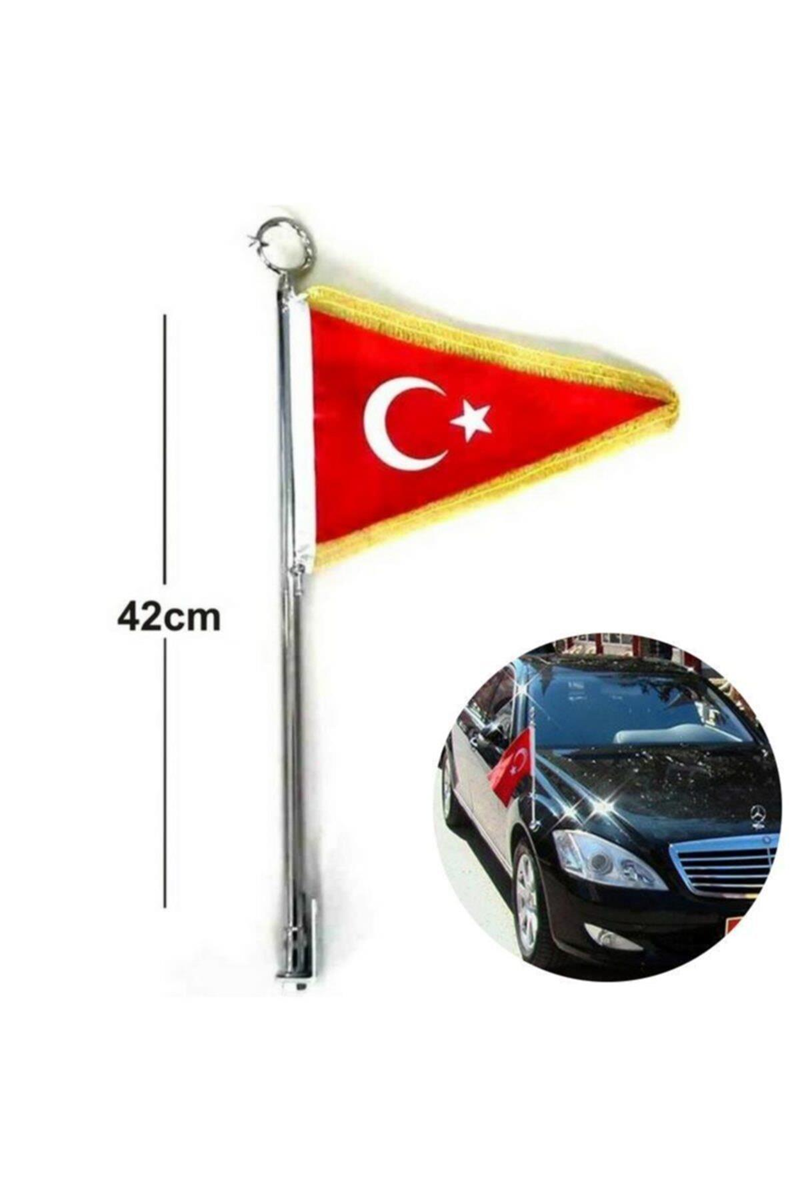 Araç Tipi Metal Bayrak Direği – Konvoy ve Makam Aracı Bayrak Direği